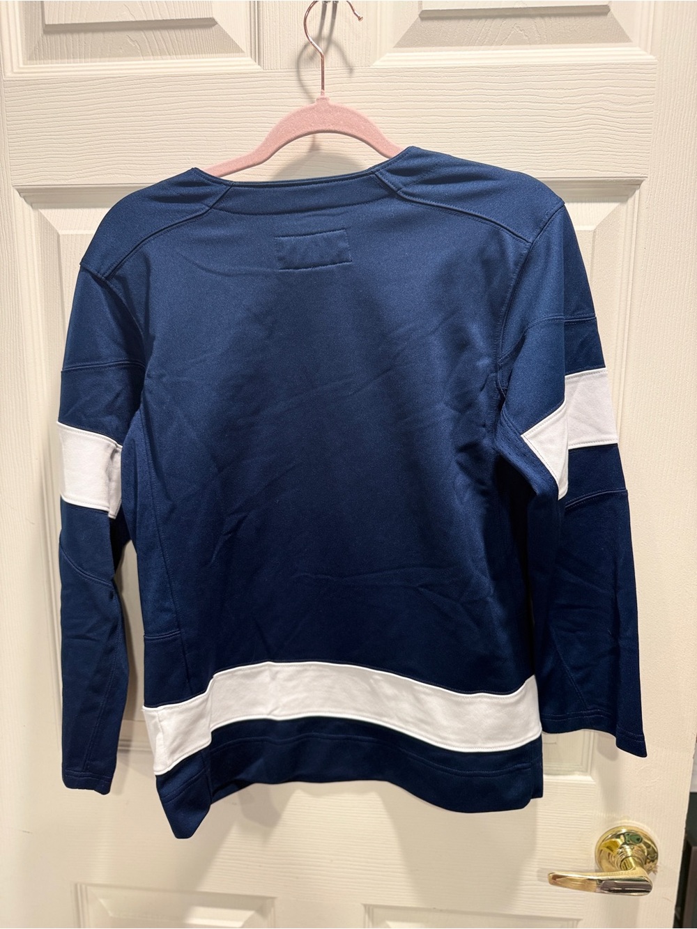 Nike Penn State Nittany Lions Hockey Jersey Navy White Women Medium V Neck - Picture 5 of 7